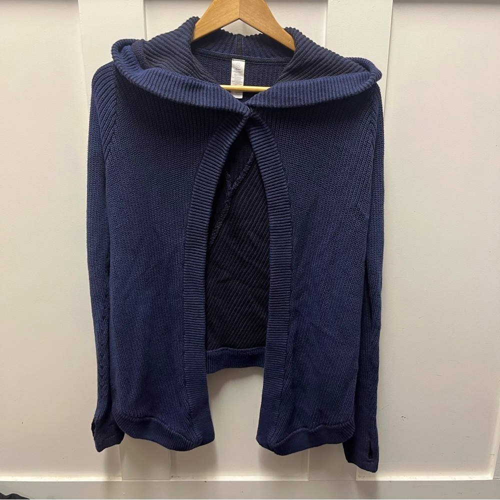 Ivivva girls navy knit cardigan‎ size 14